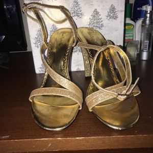 Gold heels